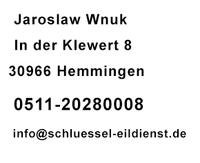 Datenschutz Schlüsseldienst Hannover Bothfeld